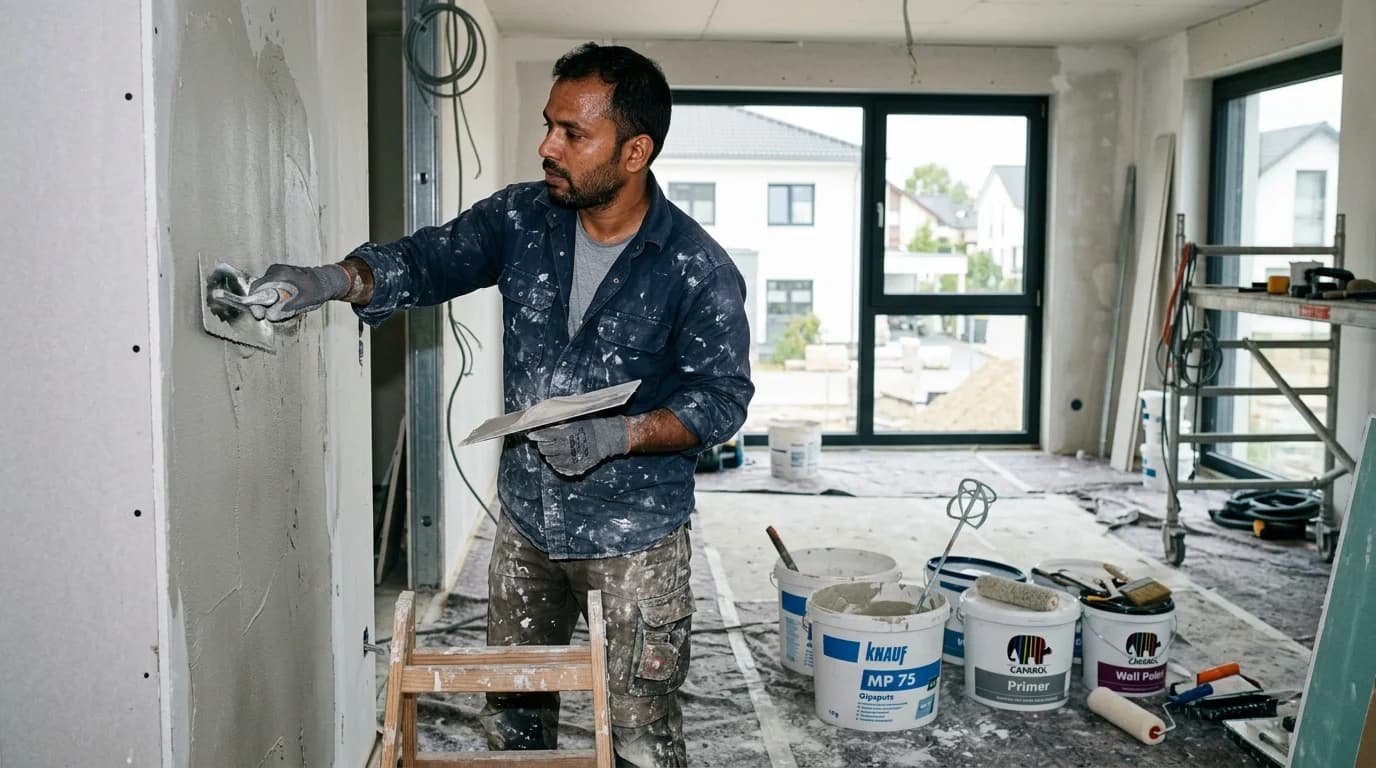 Finishing Worker – Plastering & Painting (Qualified Specialists)